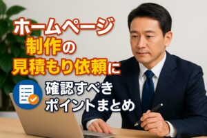 ホームページ制作の見積もり依頼時に確認すべきポイントまとめ