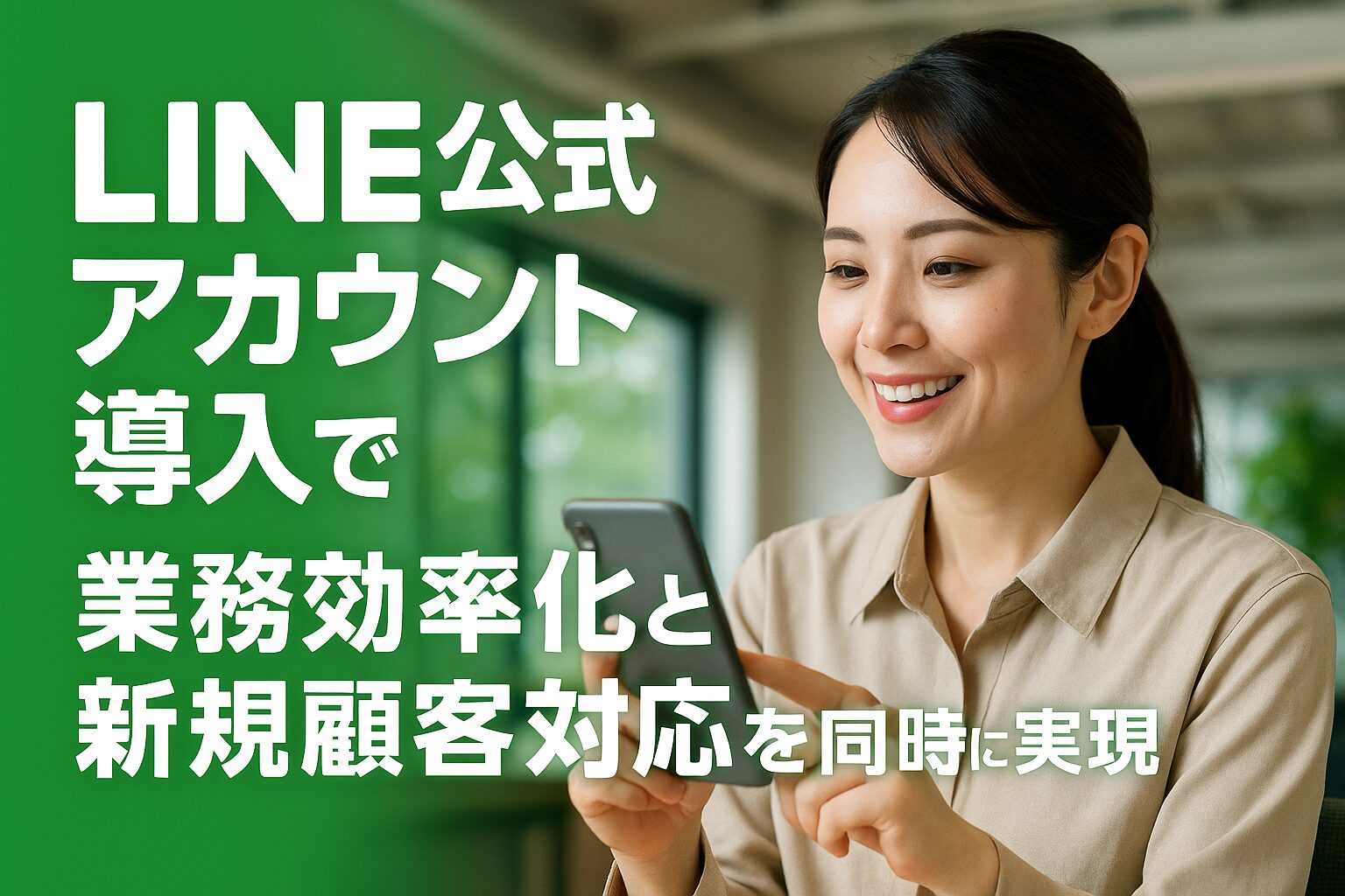 LINE公式アカウント導入で業務効率化と新規顧客対応を同時に実現