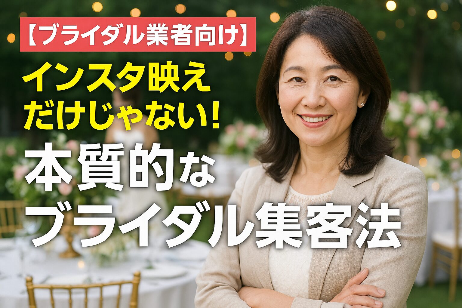 【ブライダル業者向け】インスタ映えだけじゃない！本質的なブライダル集客法
