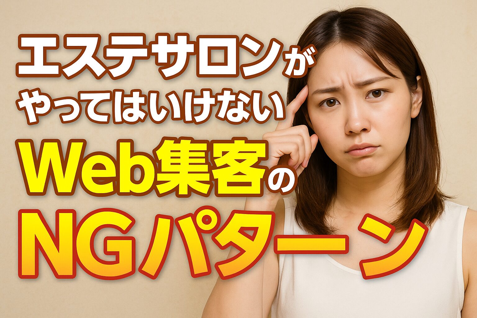 エステサロンがやってはいけないWeb集客のNGパターン