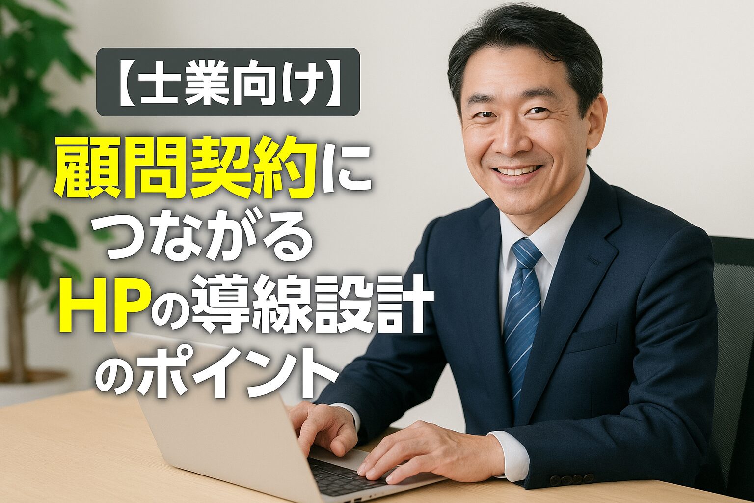 【士業向け】顧問契約につながるHPの導線設計のポイント