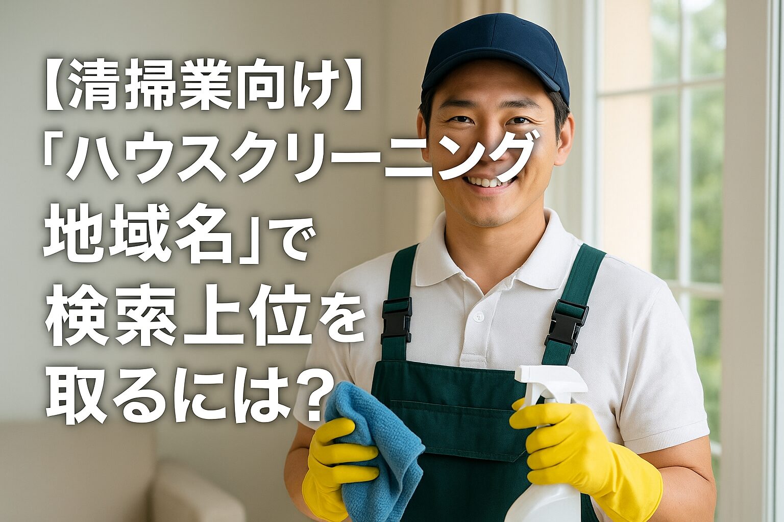 【清掃業向け】「ハウスクリーニング 地域名」で検索上位を取るには？