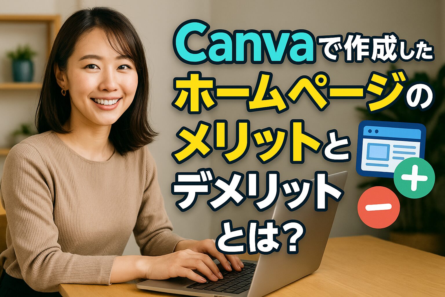 Canvaで作成したホームページのメリットとデメリットとは？