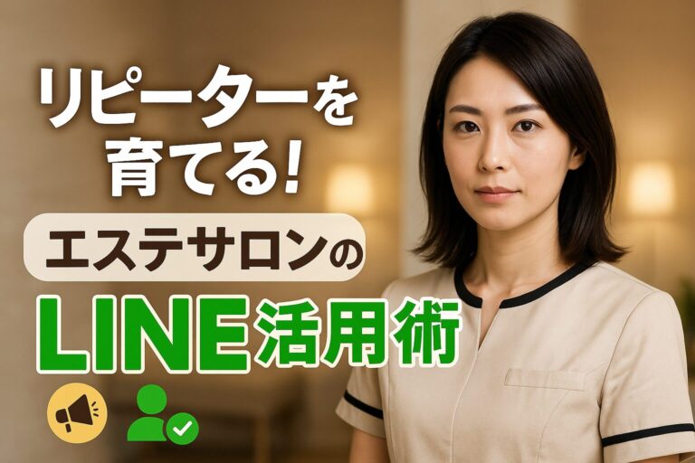 リピーターを育てる！エステサロンのLINE活用術