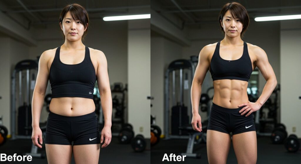 女性のビフォーアフター