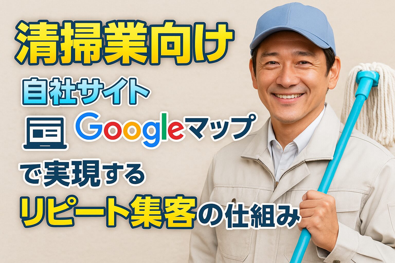 清掃業向け 自社サイト×Googleマップで実現するリピート集客の仕組み