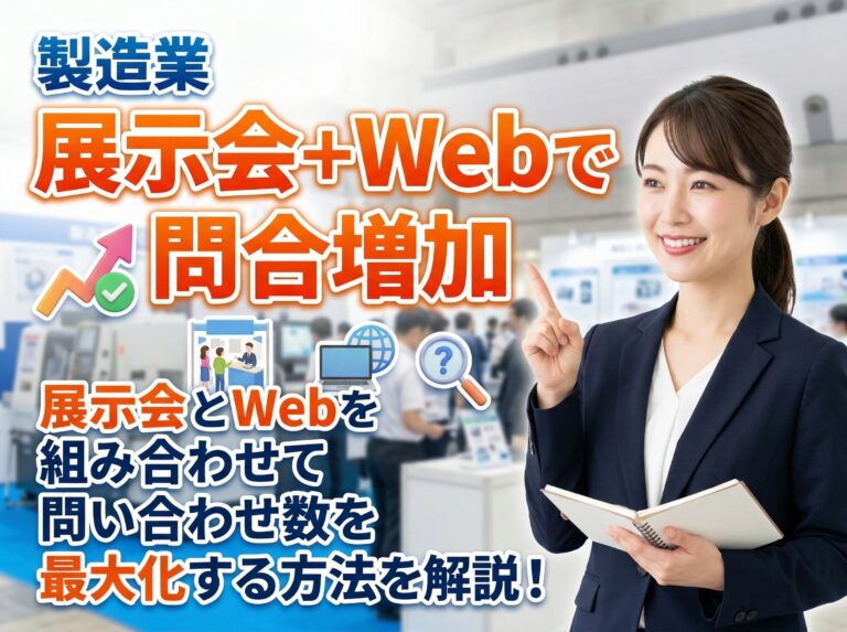 展示会とWebを組み合わせて問い合わせ数を最大化する方法を解説！