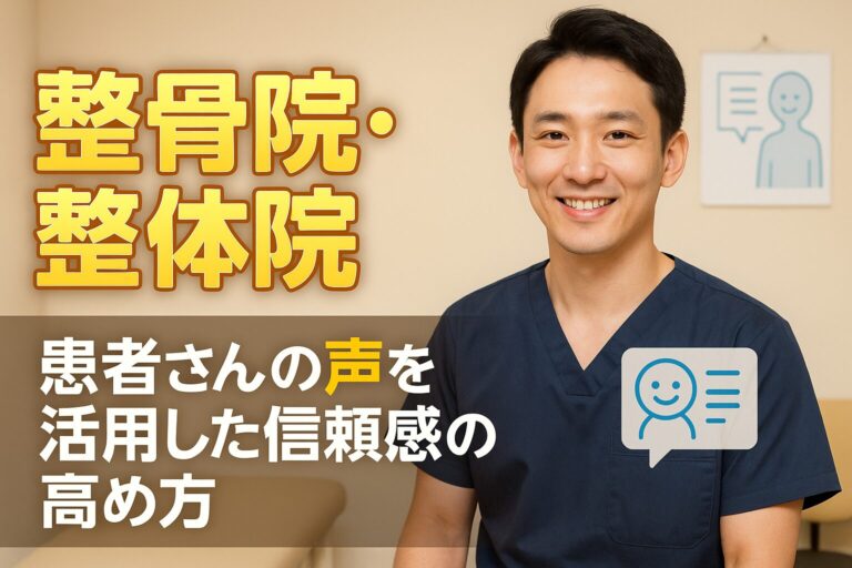 患者さんの声を活用した信頼感の高め方
