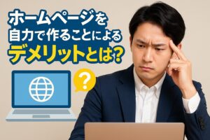 ホームページを自力で作ることによるデメリットとは？