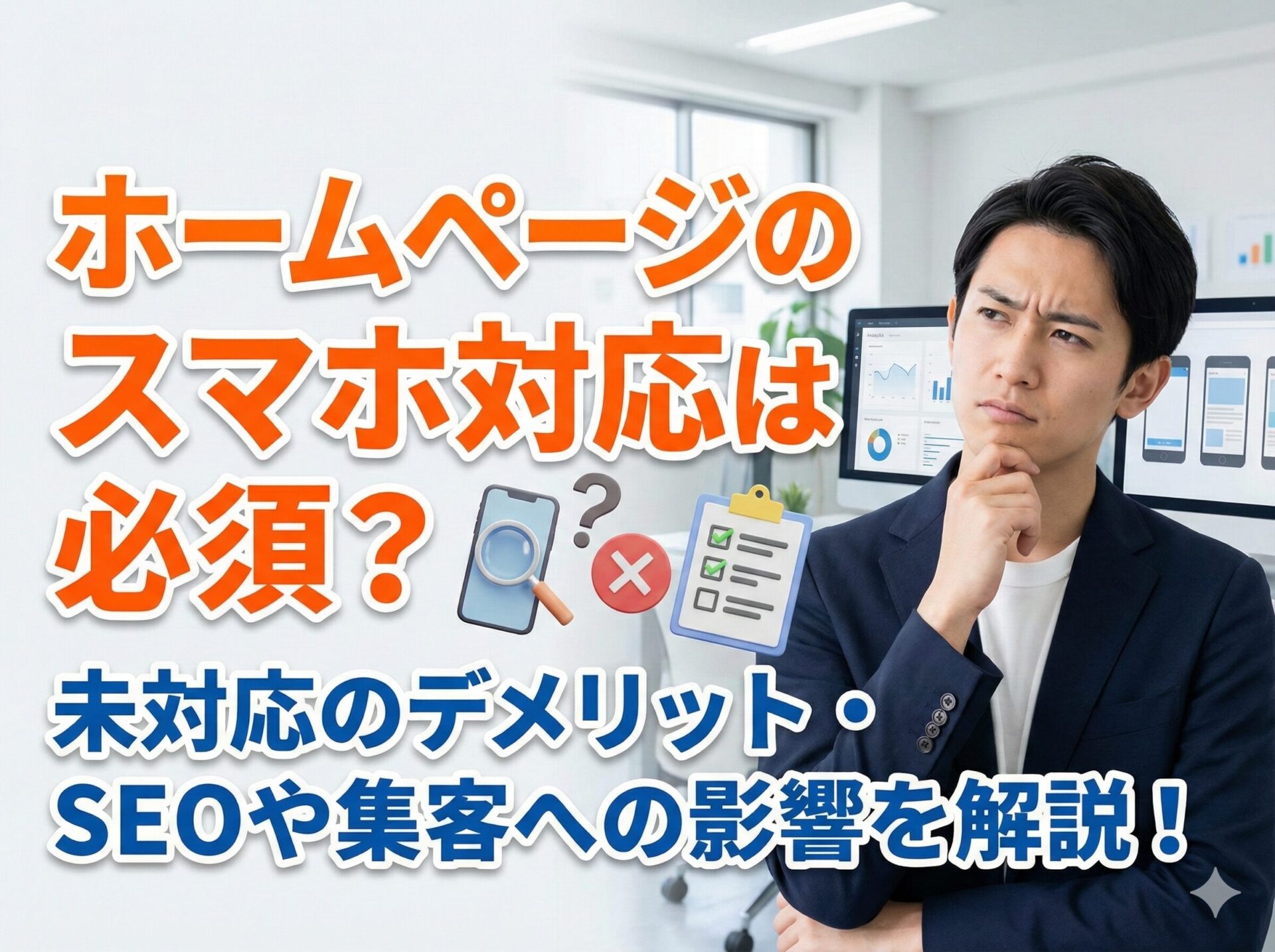 ホームページのスマホ対応は必須？