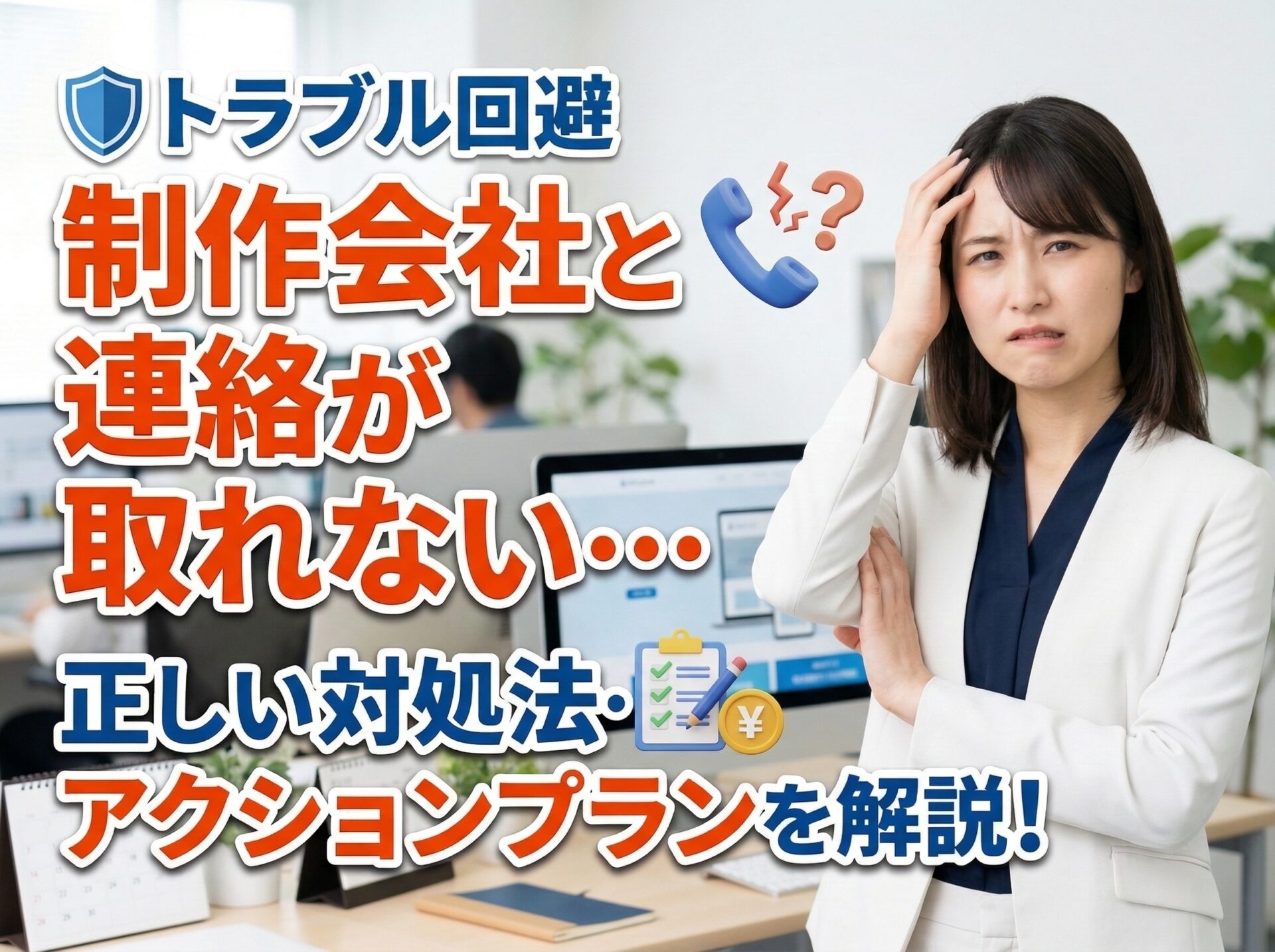 ホームページ制作会社と連絡が取れない時の正しい対処法【トラブル回避】