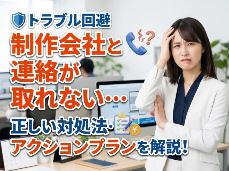 ホームページ制作会社と連絡が取れない時の正しい対処法【トラブル回避】