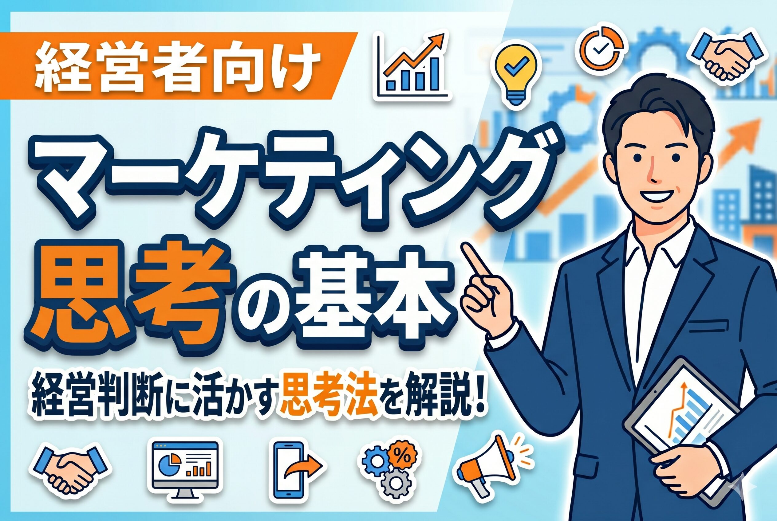【経営者向け】売上を伸ばすマーケティング思考の基本