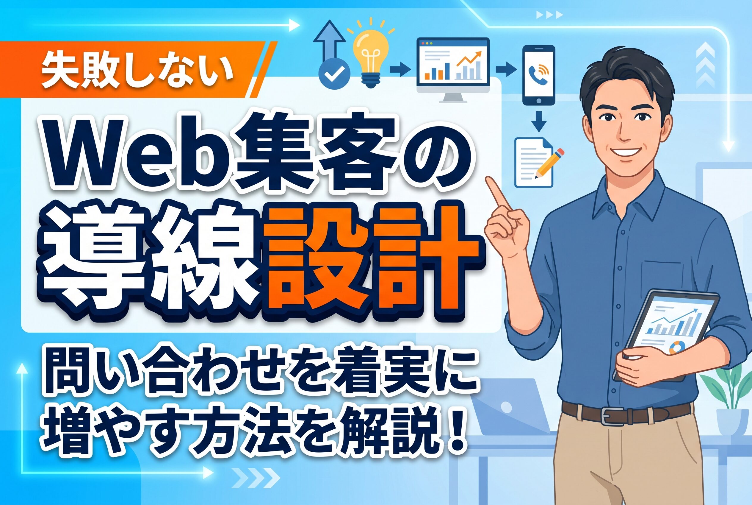 【問い合わせ増】Web集客の導線設計で成果を出す方法