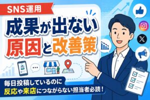 【知らないと損】SNS運用で成果が出ない原因と改善策
