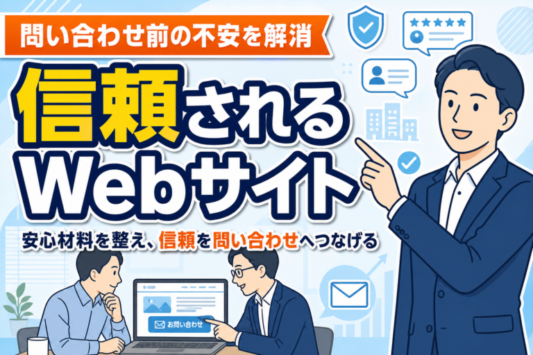 【信頼感アップ】Webサイトに必要な安心材料とは