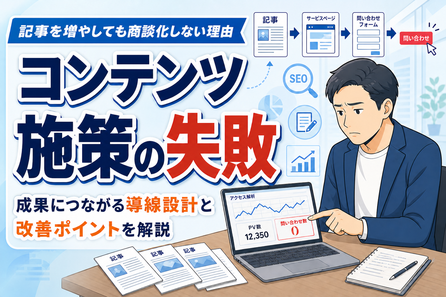 【知らないと損】コンテンツマーケティングで失敗する理由